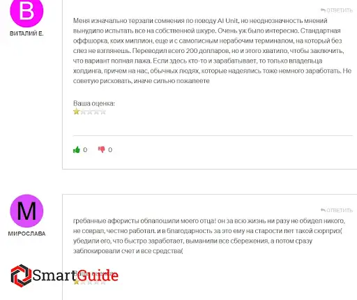 Отзывы ai-unit.ai 