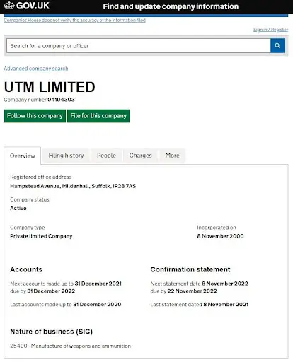 UTM Limited брокер