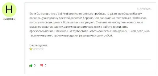 Bid Prof отзывы