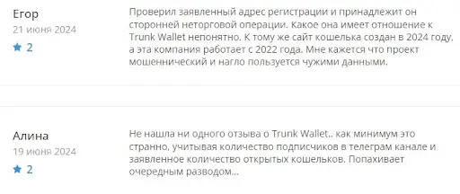 Крипто кошелек Trunk Wallet (Транк Валлет) – разоблачение, настоящие отзывы, проблемы, обзор проекта