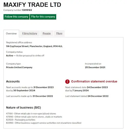 СКАМ Maxify Trade