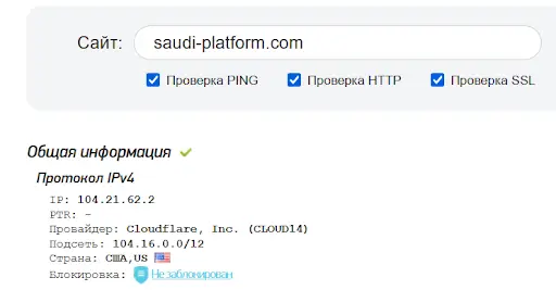 Saudi Platform скам брокер