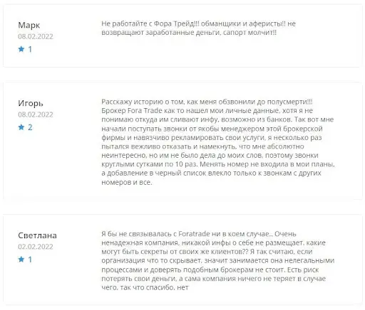 Честные отзывы о fora-trade.org