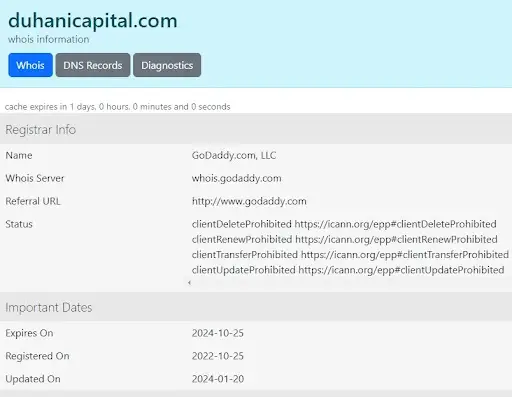 Duhani Capital мошенники