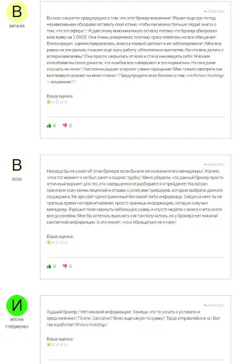 Брокер Riviera Holdings (Ривиера Холдингс) Отзывы