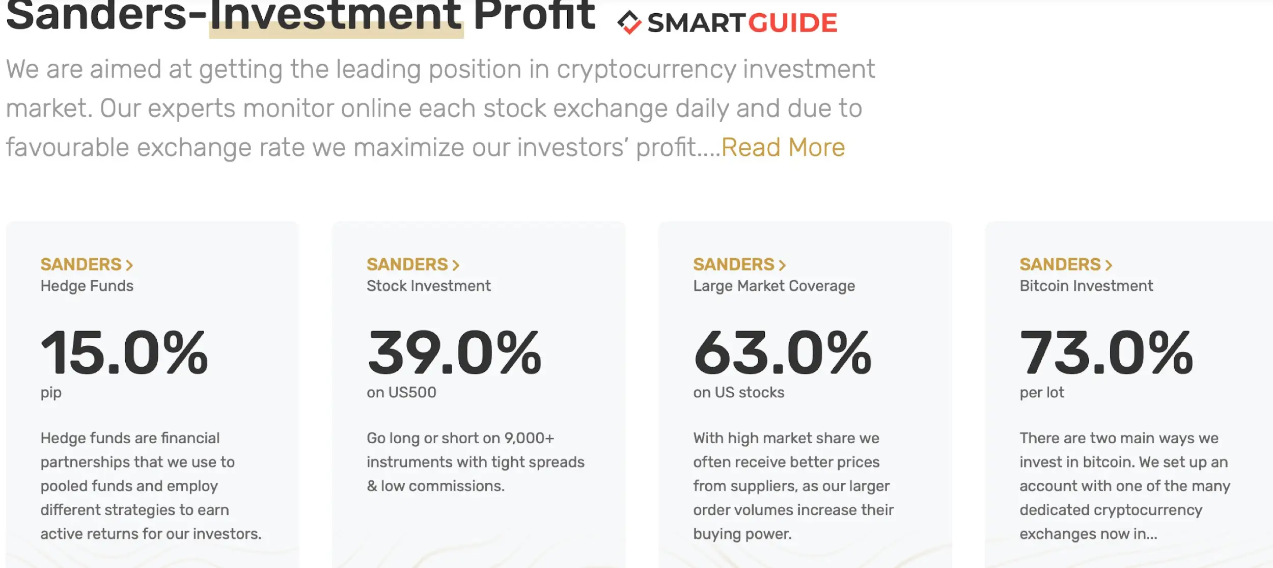 Sanders Investment