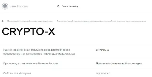 Развод Crypto X